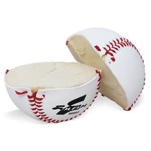 9 Inch PVC Leather Rubber Core Safety Soft Baseball For Practice And Training