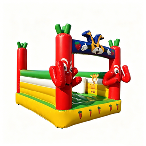 Château gonflable à thème lapin et carotte pour enfants, idéal pour les fêtes en plein air et la <span class=keywords><strong>location</strong></span> - Product Image 4