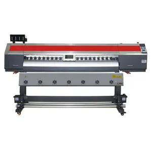 Mesin printer Digital, printer inkjet 1.6m 1.8m i3200 DX5 format besar, mesin cetak Plotter pelarut eco, printer Digital