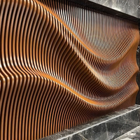 Mur-rideau extérieur en aluminium avec revêtement en poudre, design moderne incurvé, résistant à l'eau et à la chaleur, sur mesure pour hôtel