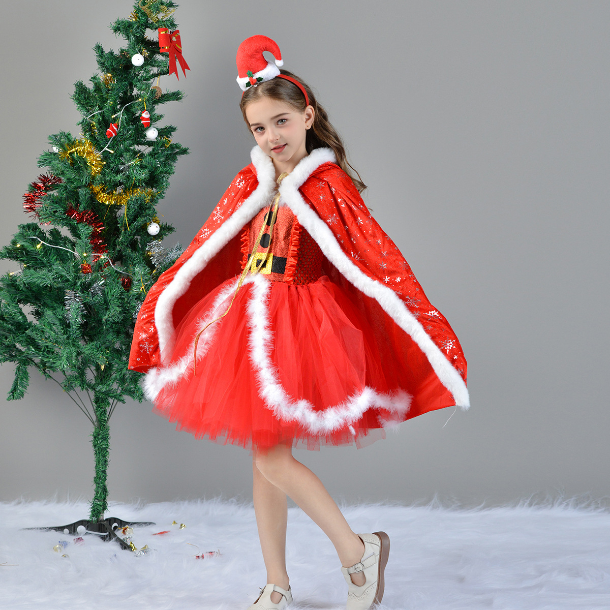 Fancy Dresses For Women Adult Christmas Present Costume - Jolly Festive  Fancy Dress Outfit, Unisex One Size Red Christmas Costume For Women