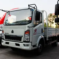 Caminhões pequenos chineses 8ton 5ton, caminhão de carga com luz diesel howo 4x2