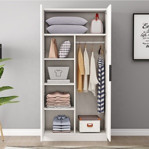 <span class=keywords><strong>Armario</strong></span> moderno de madera de <span class=keywords><strong>roble</strong></span> <span class=keywords><strong>blanco</strong></span>/gris, tres puertas con espejo - Product Image 4