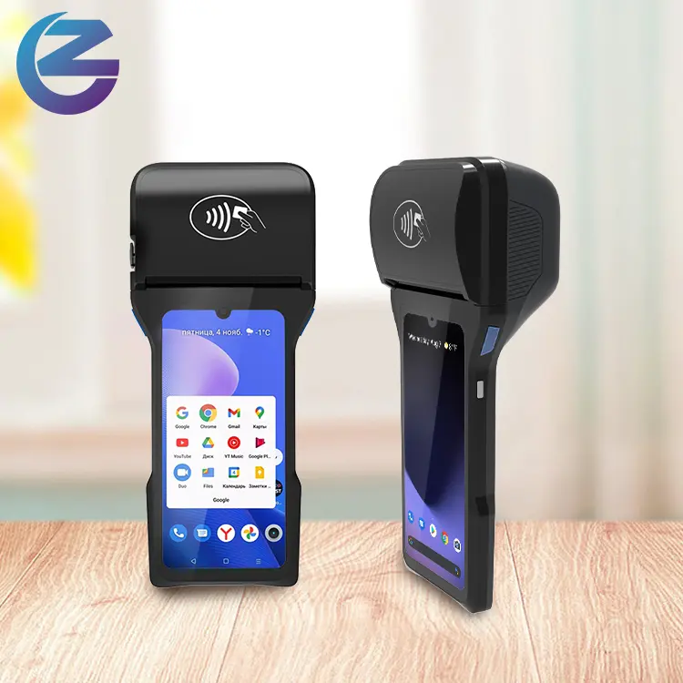 4G WIFI Android 12 Handheld POS Máquinas de faturamento Caixa registradora móvel Tudo em um POS Sistemas para Retail Ship Restaurante