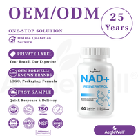 Aeglewell OEM Private Label NAD+ Capsules Vitamines pour adultes Végétaliennes Améliorées pour une absorption élevée 60 Capsules