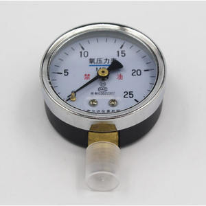 Vente en gros d'usine de manomètres à oxygène sans huile 2,5 MPa-25 MPa, régulateurs et vannes de réduction avec têtes de manomètres - Product Image 3