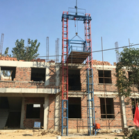 Ensemble complet de monte-matériaux à portique de 24 m à haute efficacité pour chantier de rénovation