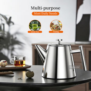 <span class=keywords><strong>Théière</strong></span> HIGHWIN 1000 ml en acier inoxydable multicolore à double paroi isolée thermiquement <span class=keywords><strong>avec</strong></span> <span class=keywords><strong>infuseur</strong></span> amovible - Product Image 5