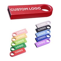 Clés USB promotionnelles en métal personnalisables avec logo, clé USB portable personnalisée 8 Go 16 Go, clé USB 2.0 3.0, disque U