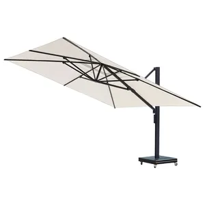 Cantilever Sun Shade vườn quầy hàng nhôm parasol tùy chỉnh giá cả phải chăng thương mại Patio ngoài trời Ô dù