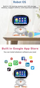 Chatbots Robóticos Educativos <span class=keywords><strong>de</strong></span> Alta Calidad para la Educación Infantil Temprana con 18 Idiomas y Sistema Operativo Android 10 - Product Image 4