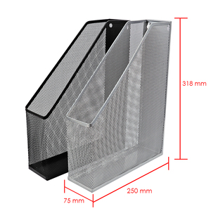 Gran oferta de Foska, estante de alambre de malla de acero para oficina de escritorio, organizador de revistas, archivo, documento, organizador de papel, soporte, clasificación de cartas y <span class=keywords><strong>correo</strong></span> - Product Image 2