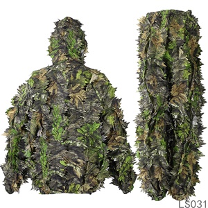 Chất Lượng Cao Thoáng Khí Polyester Săn Bắn Phù Hợp Với Chất Liệu Ngụy Trang Ghillie Phù Hợp Với 3D Lá Mô Hình Cho Săn Bắn - Product Image 4