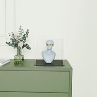 Vitrine en plexiglas personnalisée transparente 12x12x12 pouces boîte à chapeau en acrylique pour objets de collection et figurines