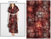 Fabricant en gros, personnalisez votre design, impression numérique dispersée, tissu en rayonne viscose pour robe