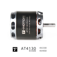Moteur sans balais à arbre long T-MOTOR AT4130 pour drone à voilure fixe, moteur électrique haute puissance pour avion RC