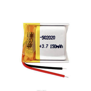 แบตเตอรี่ลิโพ 502020 3.7v 150mAh แบตเตอรี่ลิเธียมโพลิเมอร์แบบชาร์จได้ 052020 - Product Image 1