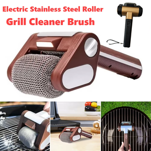 Brosse à rouleau en gros avec lumière, nettoyeur sans poils en acier inoxydable, outils de barbecue rechargeables - Product Image 6