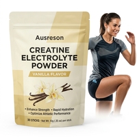 Poudre de supplément sportif hydratant OEM Halal aux électrolytes monohydratés, créatine, protéines et collagène, saveur créatine et électrolytes