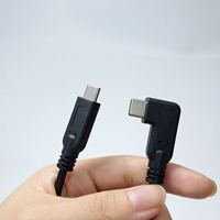 Câble USB-C mâle à mâle droit sur mesure pour l'industrie, avec charge rapide 5A/3A, blindage tressé et gaine en PVC