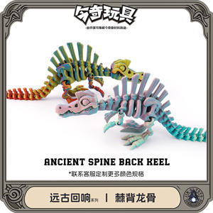 3D Impresso Dinossauro Spinosaurus Esqueleto Handmade Glass Toy Ornamento Cross-Border Exclusivo Frozen Série Diversão Animal Dinossauro - Product Image 4