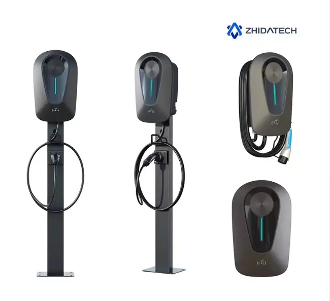 Type 2 EV Fast Wall-mounted AC Wallbox Car Charger Electrical Vehicle Charging Station 7kw 11KW 22KW