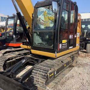 Mini-excavatrice CAT 307 d'occasion, petite pelle avec cabine climatisée, rotation arrière standard, ligne hydraulique auxiliaire - Product Image 1