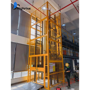 Elevador de Carga Negro de 6m, <span class=keywords><strong>Precio</strong></span> de Elevador de Carga Hidráulico de 1 Tonelada y <span class=keywords><strong>3</strong></span> Pisos - Product Image 5
