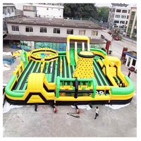 Château gonflable géant Mingrui, toboggan, parcours d'obstacles, parc d'attractions pour 50 enfants, utilisation en extérieur