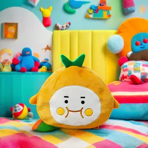 Kinqee Custom Cartoon Plush Toy Character Unisex Stuffed Animal Soft Pillow For Kids Home Decor Holiday Gifts