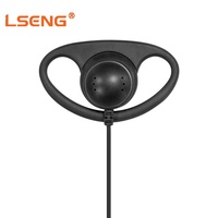 Écouteurs radio bidirectionnels robustes en forme de D avec PTT intégré et câble PU pour talkie-walkie Motorola MTP850 MTH800 MTH850