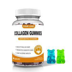Suplemento blanqueador Colágeno Vitamina Ácido hialurónico Gummy Bears Colágeno Gummies para la piel - Product Image 1