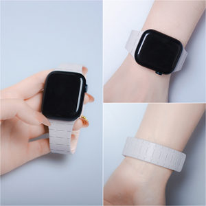 <span class=keywords><strong>Bracelet</strong></span> <span class=keywords><strong>de</strong></span> montre en silicone à double aimant puissant à libération rapide, look attrayant, pour <span class=keywords><strong>Apple</strong></span> <span class=keywords><strong>Watch</strong></span> Ultra 49 mm, 45 mm, 46 mm, 42 mm - Product Image 5