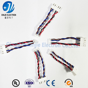Dây cáp kết nối tín hiệu điện tử, dây dẫn xoắn đa màu 4 lõi, đầu nối XH2.54 tùy chỉnh theo nhà máy, cách điện PVC - Product Image 3