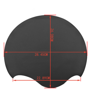 Bonnet de bain en silicone de qualité alimentaire, unisexe, pour cheveux longs ou courts, avec protection des oreilles, pour femmes, hommes, adultes, jeunes, enfants, écologique - Product Image 2