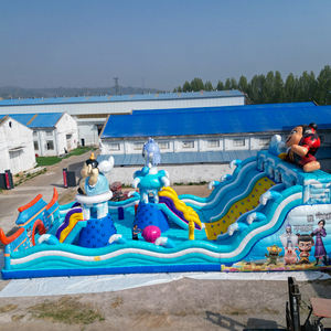 منزلقة مائية تجارية عالية الجودة قابلة للنفخ ، مسبح خارجي ، حديقة سباحة ، منتزه نطاط قابل للنفخ - Product Image 2