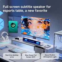 Speaker Desktop Gaming MCHOSE K20 GT dengan Layar Lirik Full Pixel, 4 Unit Speaker untuk PC Desktop Gaming dan Penggunaan di Rumah
