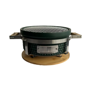 Kimstone <span class=keywords><strong>KAMADO</strong></span> 14 pouces rond <span class=keywords><strong>japonais</strong></span> Style coréen gril extérieur Yakitori céramique Hibachi acier inoxydable métal <span class=keywords><strong>Barbecue</strong></span> - Product Image 3