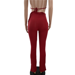 Của phụ nữ giản dị 3-mảnh thiết lập dệt kim Cardigan và quần dài bao gồm áo ngực và quần phù hợp với thiết kế - Product Image 4