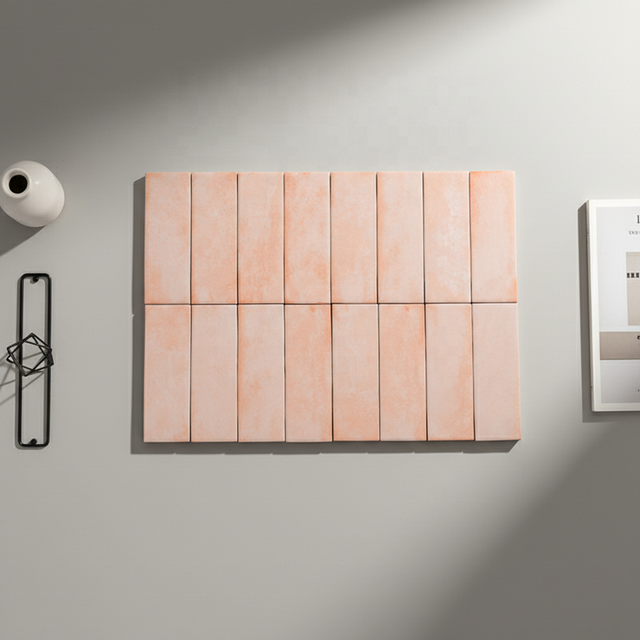 Handmade Look Zellige Subway Tile 62x189mm Matte Ceramic Wall Tile for Kitchen Backsplash and Bathroom Decor