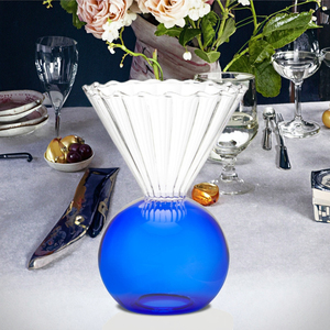 Gobelet à glace en verre borosilicate coloré décoratif fait main OEM, résistant à la chaleur, pour la décoration de table - Product Image 5