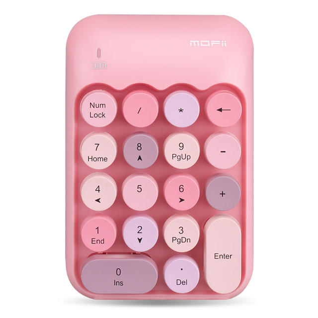 2.4Ghz Candy Numeric Keypad Wireless Digital Keyboard 18 Keys Accoutant Keyboard for Computer Laptop Office