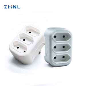 Hotel Gsm 3-Outlet EU Power <span class=keywords><strong>Strip</strong></span> Schuko Plug Converter 16A 250V Adaptateur de voyage européen avec protection contre les surtensions - Product Image 6
