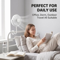 Vente en gros de mini ventilateurs portables d'été rechargeables DC 5V USB, ventilateurs de bureau électriques pliables avec lumière LED