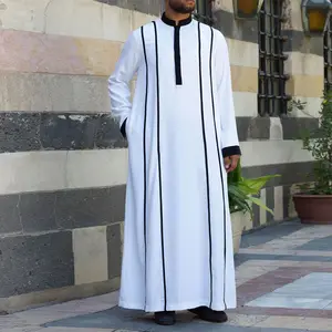 Ethnic Muslim robes arab clothes islamic clothing thobe jubah lelaki men kamis homme musulman