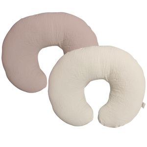 <span class=keywords><strong>Oreiller</strong></span> d'allaitement transfrontalier pour bébé avec rembourrage en <span class=keywords><strong>coton</strong></span>, <span class=keywords><strong>gaze</strong></span> <span class=keywords><strong>de</strong></span> mousseline extensible, forme en U, <span class=keywords><strong>taie</strong></span> d'<span class=keywords><strong>oreiller</strong></span> amovible - Product Image 3