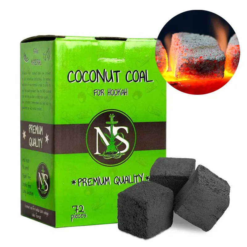 Shisha cube charcoal sawdust charcoal briquette