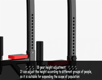 Station de fitness multifonctionnelle pour usage domestique en acier, avec barre de traction, station de tractions verticales et support pour soulevés de genoux, tour de musculation intégrale