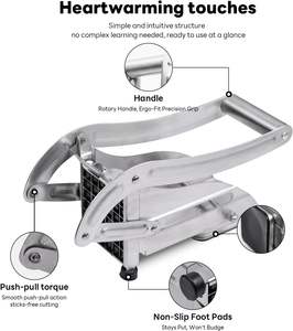 Coupe-frites professionnel de qualité supérieure, vente en gros d'usine, trancheuse à pommes de terre avec base antidérapante à ventouse - Product Image 4