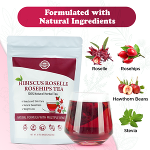 Nouveautés Chianherbs : Thé Hibiscus, Roselle et Cynorhodon pour une Peau Éclatante, un Teint Blanchissant et des Soins de Beauté et Minceur pour une Perte de Poids - Product Image 6